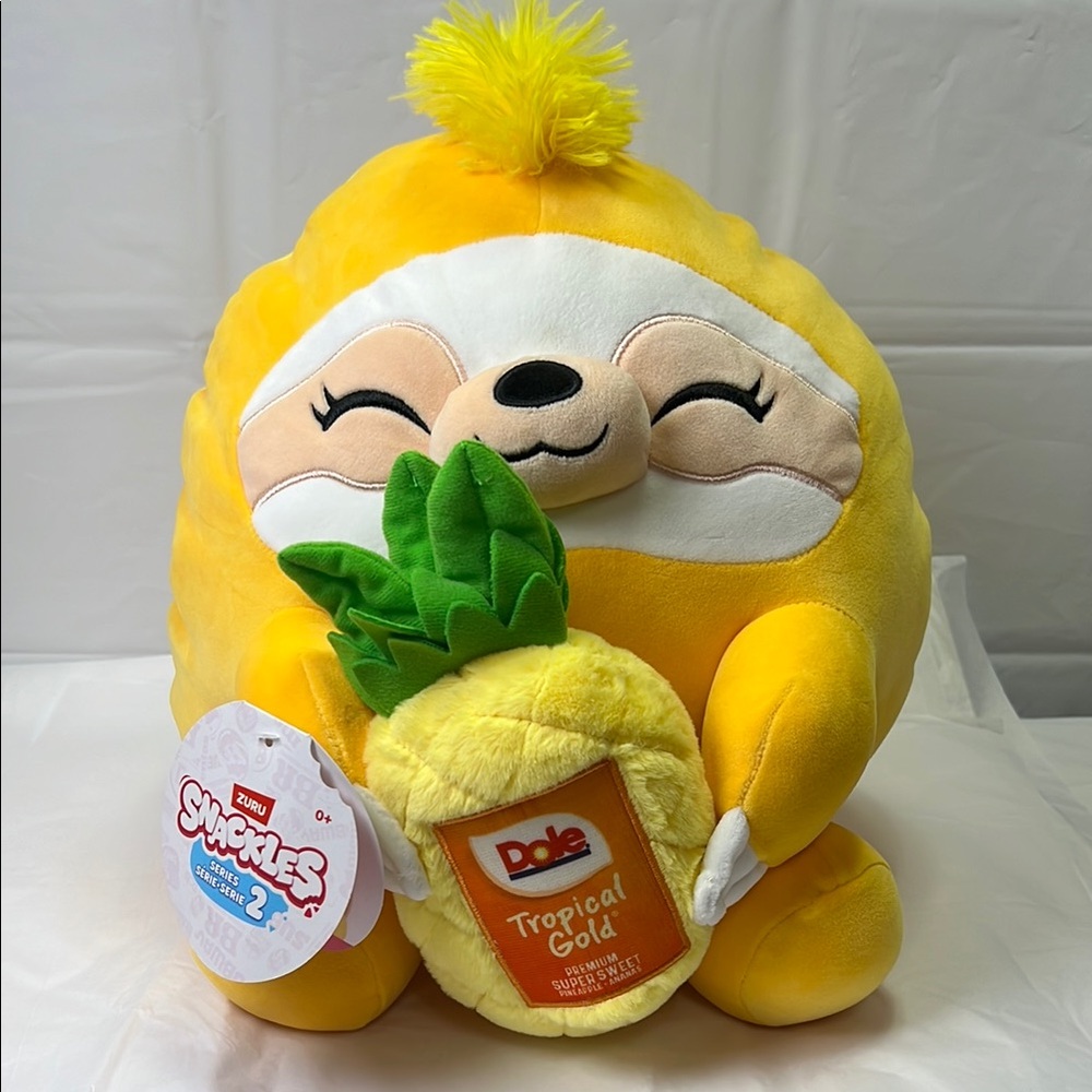Sloth Plush Toy Pineapple Sandy 14” NWT
